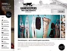 Tablet Screenshot of gamekeepersmeat.com.au